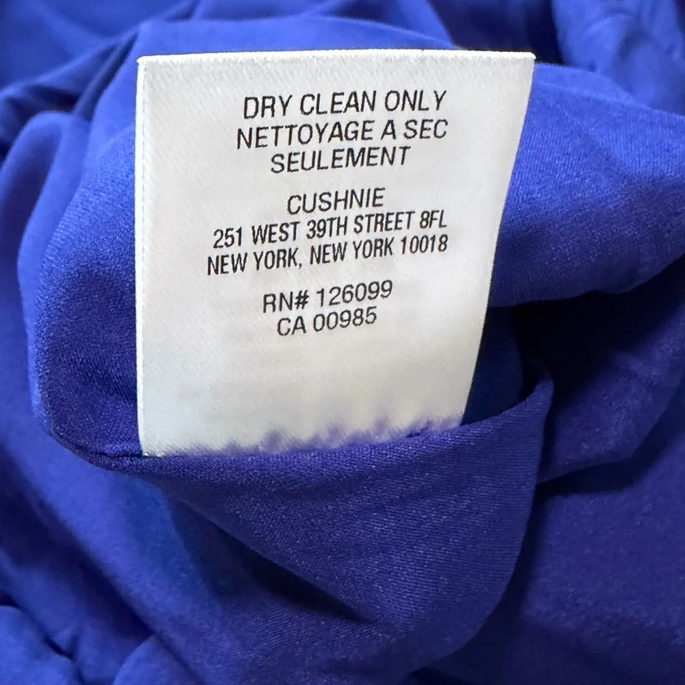 NWT Cushnie et Ochs Indigo Off Shoulder Tulle Pencil Dress - Size 0 - Picture 9 of 9